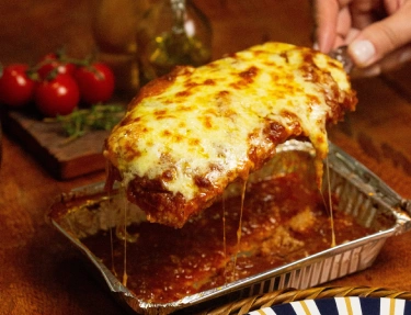 Parmegiana do Rei do Parmegiana em embalagem delivery para Campinas e São Paulo