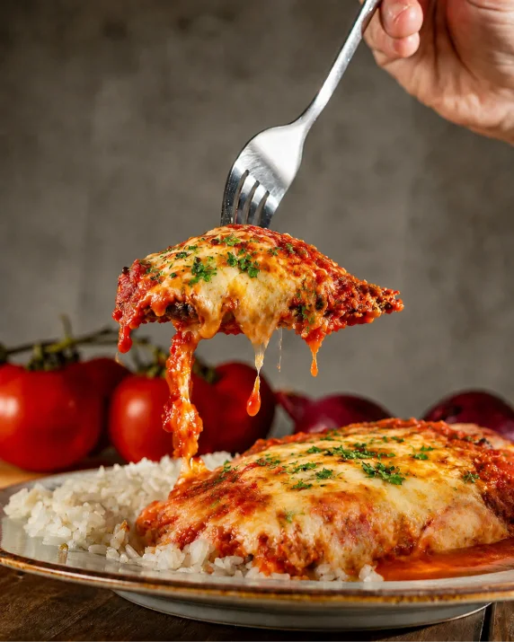 Embalagem especial do Rei do Parmegiana, projetada para manter o sabor até sua mesa
