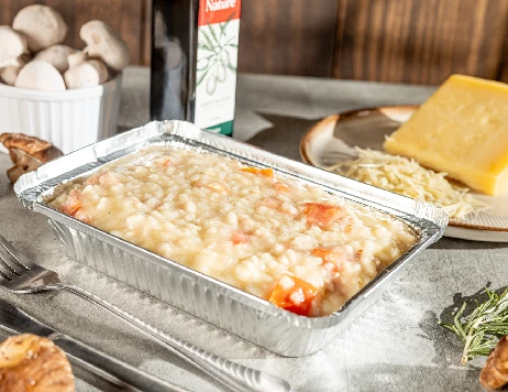 Risoto Toscana com linguiça e tomate cereja — delivery Rei do Parmegiana São Paulo